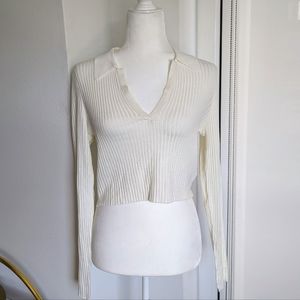 H&M Ribbed collar top